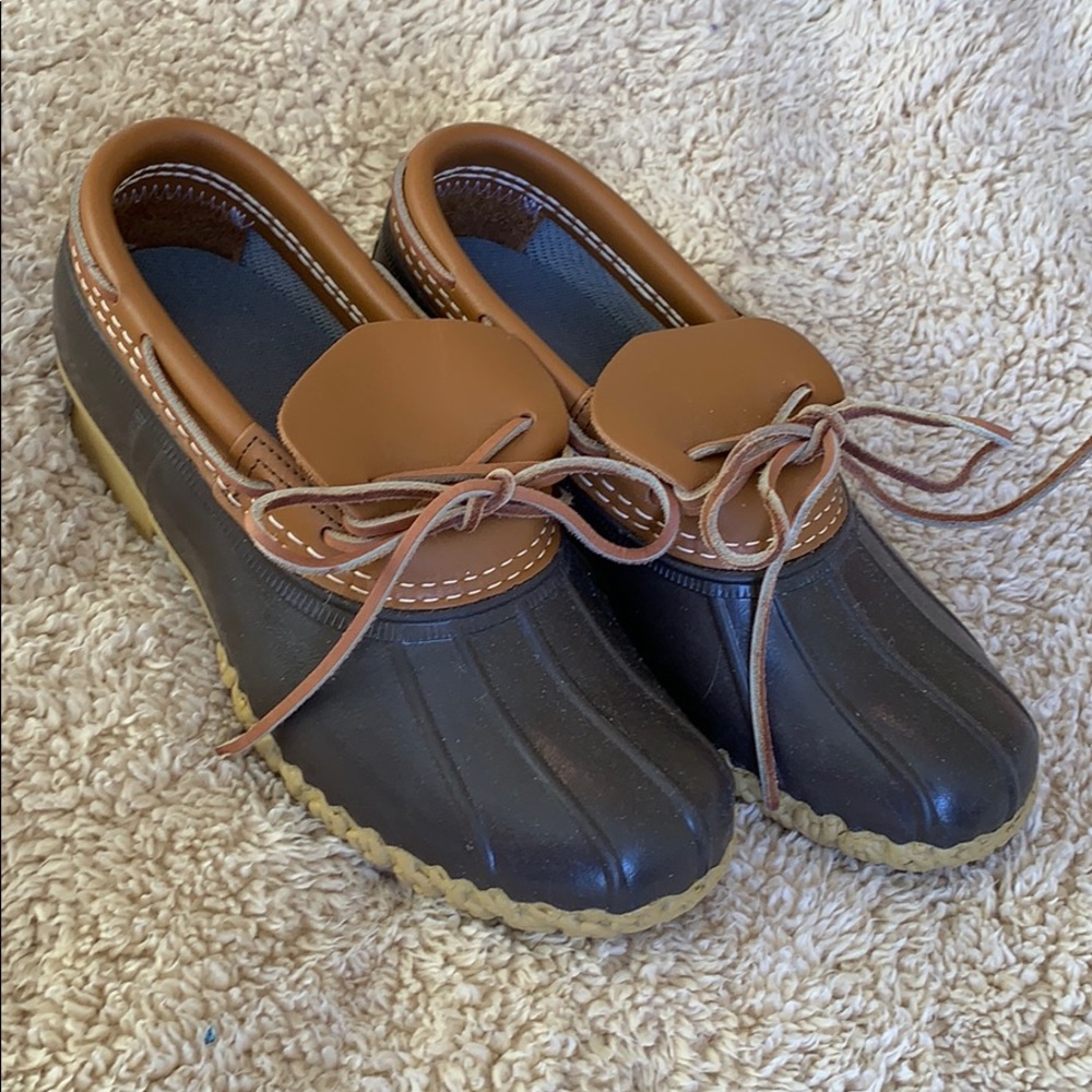 LL Bean duck shoes—like new!